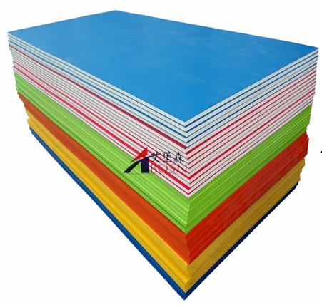 雙色高密度聚乙烯板HDPE two colored plastic sheet der